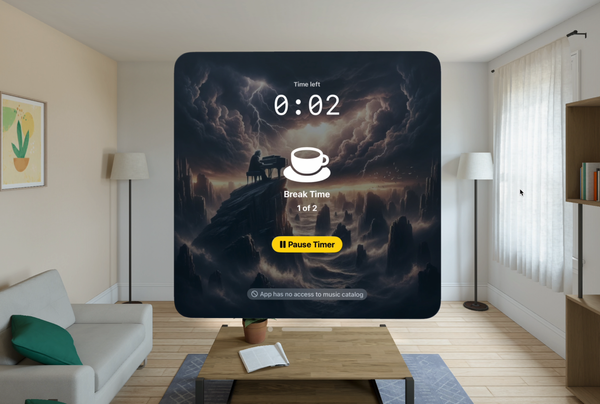 2 New Vision Pro Apps: "Guided Guest Mode" & "FocusBeats: Pomodoro + Music"